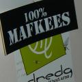 Mafkees is a cool word. Hence this is a cool sticker. It is also the brilliant name of a hostel in Rotterdam.